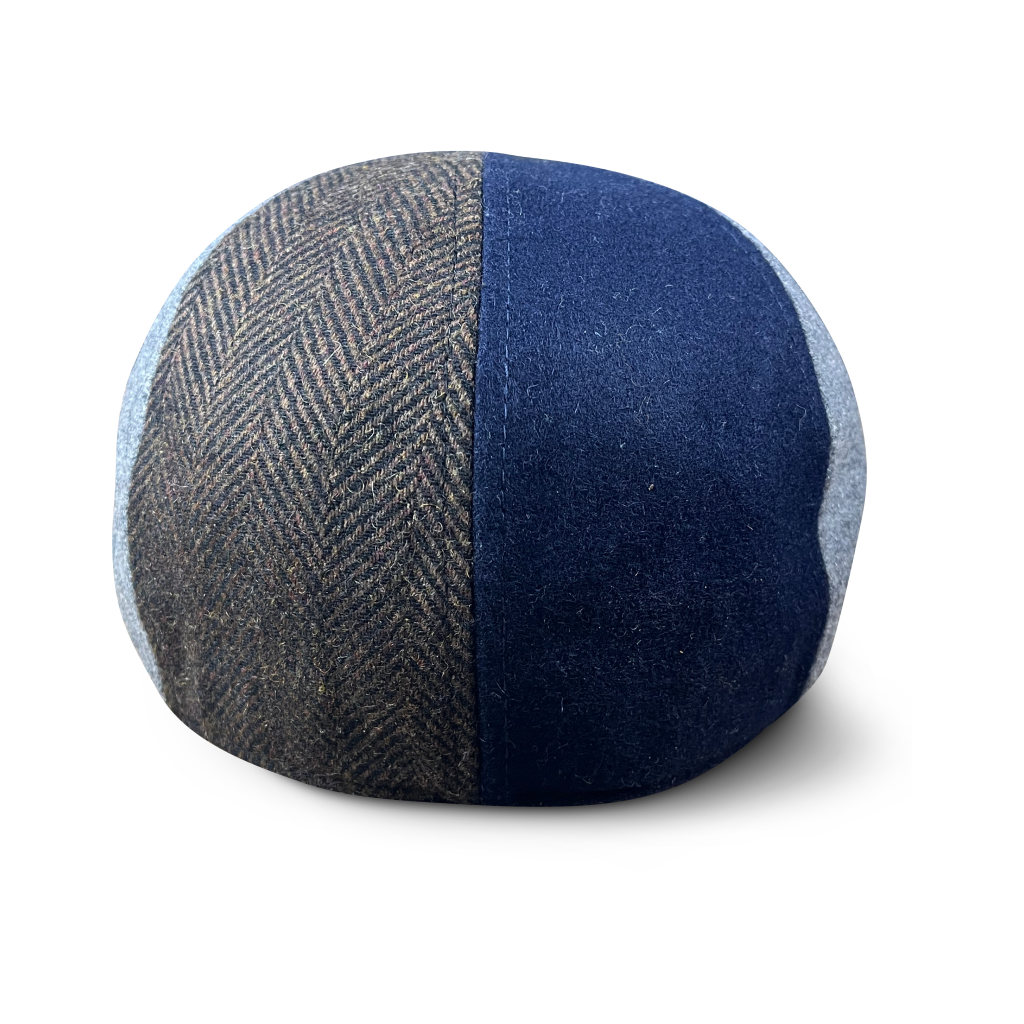 The Gridiron Boston Scally Cap - Blue Patchwork