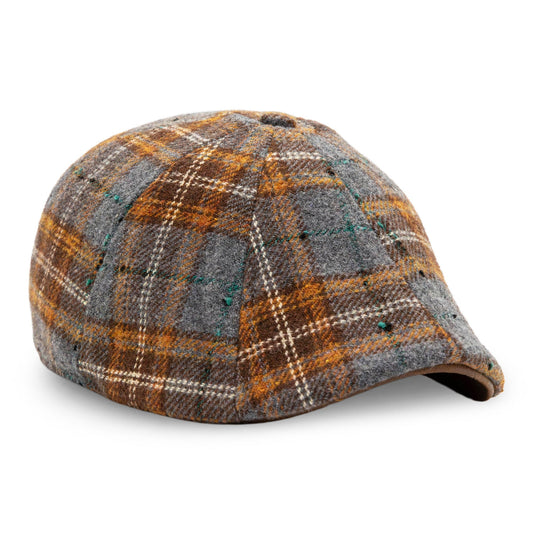 The Autumn Rose Boston Scally Cap - Autumn Plaid